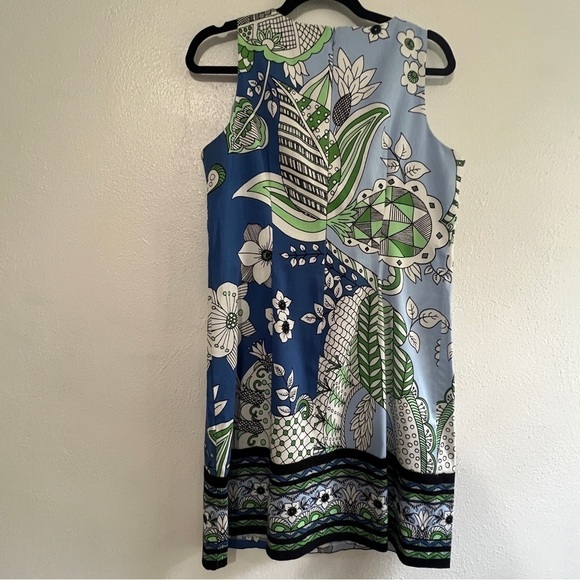 London Times sleeveless abstract floral print dress, Sz 8. Preowned. Like new. - Picture 5 of 10